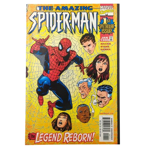 Amazing Spider-Man Vol 2 #1 NM Marvel 1999 John Byrne Howard Mackie Wrap Cvr - Picture 1 of 5